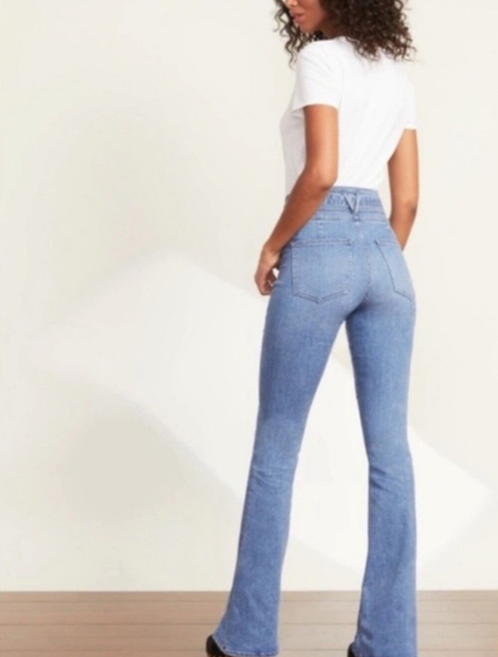 NWT VERONICA BEARD Giselle Flare Extra High Rise Belted Jeans Mystic Blue 28 New - Picture 14 of 14